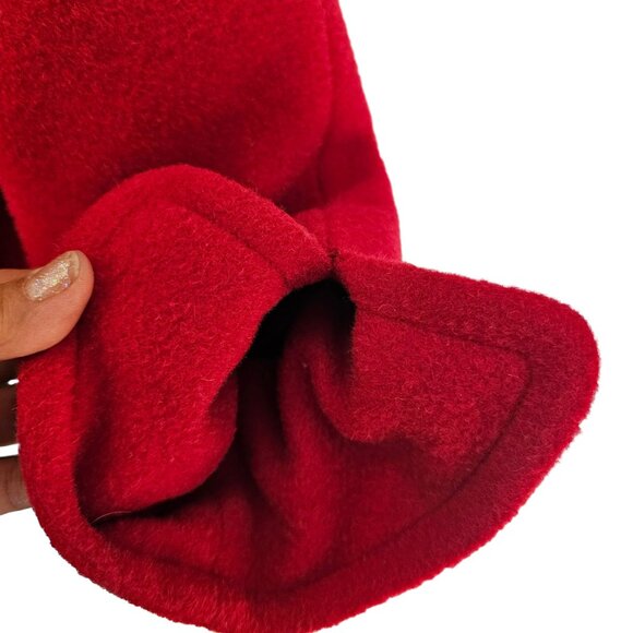 Vintage 50's/60's Red Worubo Woolen coat with genuine Persian Lamb lining/collar - Picture 6 of 15